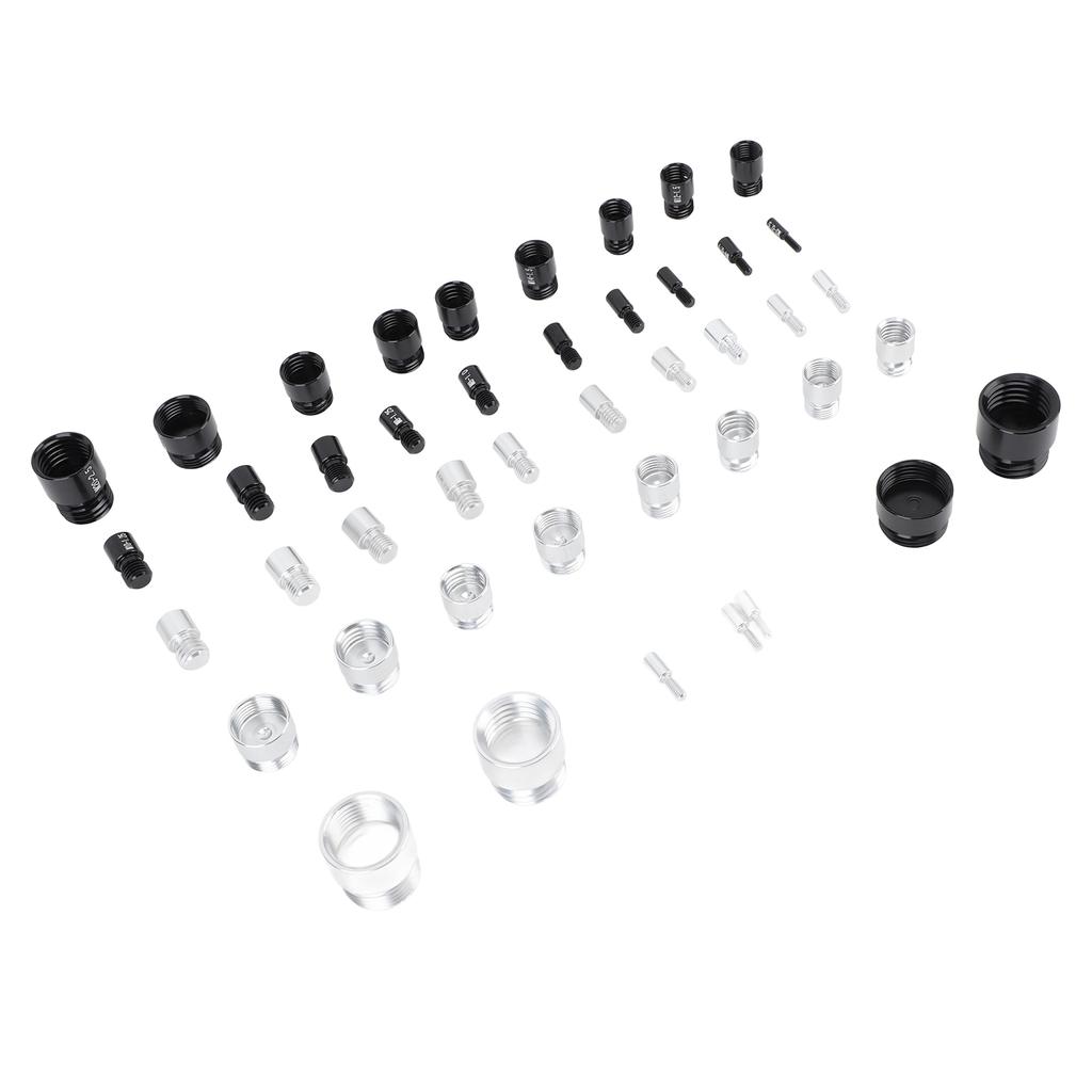 44 шт. Резьбомер для гаек и болтов Алюминиевый Высокоточный Идентификатор болтов и гаек с ящиком для хранения для имперской и