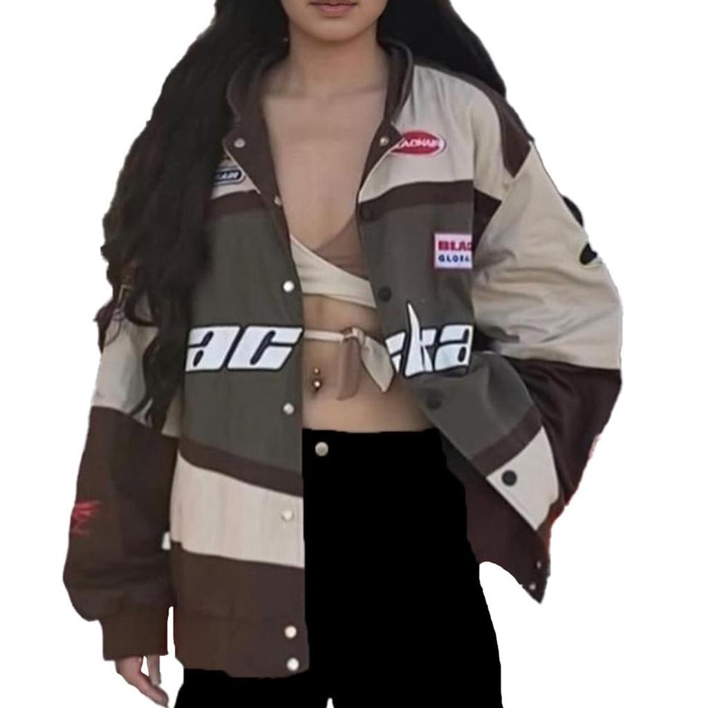 Jackets For Women Long Sleeve Lightweight Zip Up Cropped Fashion Print Outerwear Casual Quilted Jackets Whith Pockets