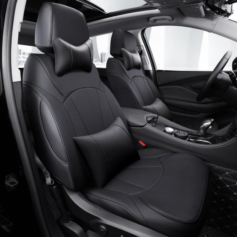 Buick Envision All-Season Full Surround Leather Seat Cushion with Embroidered Logo for Five Seats