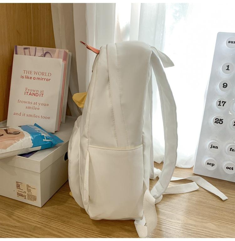 Студенческий школьный рюкзак большой емкости, женский рюкзак с рисунком цыпленка, детский рюкзак