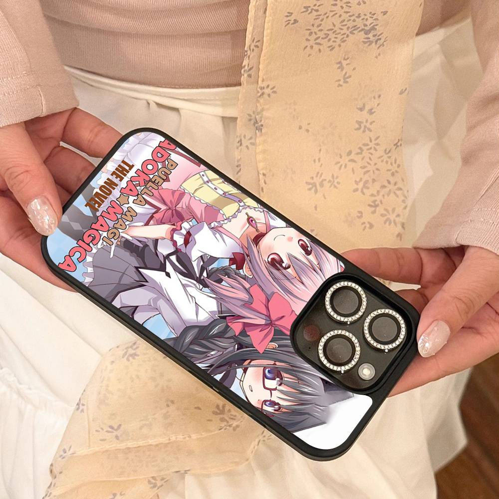 Чехол для телефона P-Puella Magi Madoka Magica Для IPhone 17 Air 16 E Pro Max 15 14 13 Mini 12 Pro 11 Max Plus Черный Чехол
