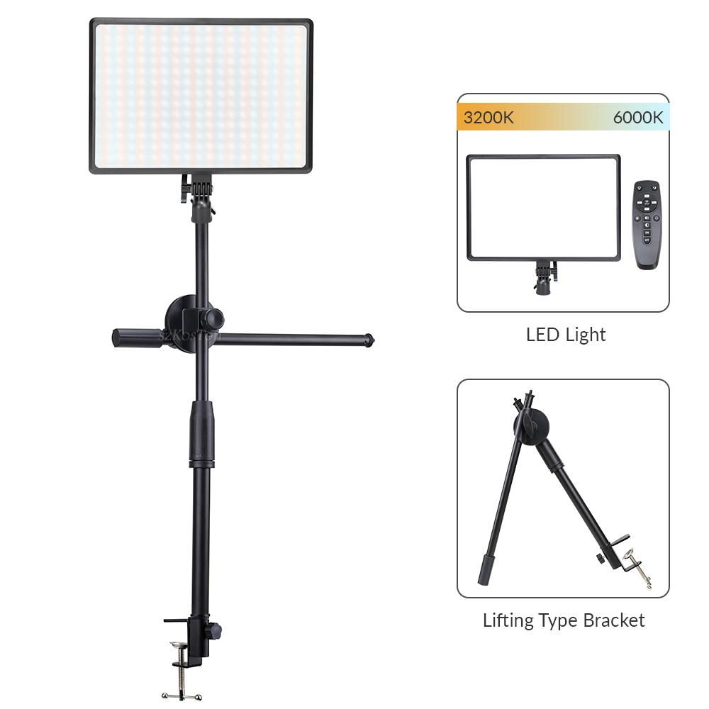 Светодиодный видеосветильник для студийной фотосъемки 3200K-6000K Cri95+ для игр, трансляций, веб-конференций на YouTube