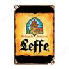 Amazing Leffe Blonde Logo Metal Sign Cinema Kitchen Wall Decor Printing Garage Club Tin Sign Poster