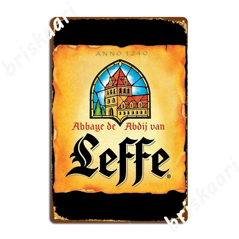 Amazing Leffe Blonde Logo Metal Sign Cinema Kitchen Wall Decor Printing Garage Club Tin Sign Poster