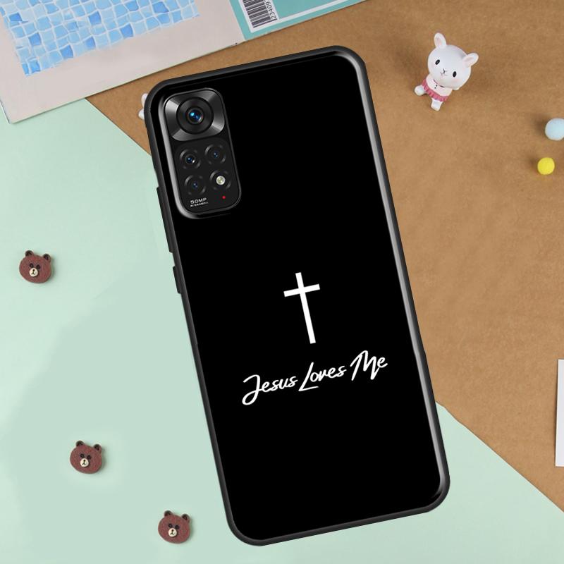 Христианский религиозный чехол для телефона с изображением Иисуса для Xiaomi Redmi Note 12 8 9 10 11 Pro 8T 9S 10S 11S 12S 10A 9C 10C 12C