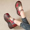 High Quality 7CM Genuine Leather Pigskin Moccasins Ladies Summer Women Thick Soled Flats Platform Wedge Sandals Round Toe Shoes