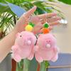 Cute Cartoon Capybara Plush Keychain Creative Fluffty Toy Kawaii Doll Car Keyring Backpack Decoration Accessories Gifts