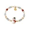 Santa Claus Crystal Beaded Bracelet Deer Women Bangle Christmas Themed Christmas Bracelets  Girl