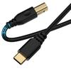 10FT Printer Cable,USB B to USB C Scanner Cable Printer Cord Long USB B to C printer cable for MacBook Pro Air, MIDI CABLE for Digital Piano