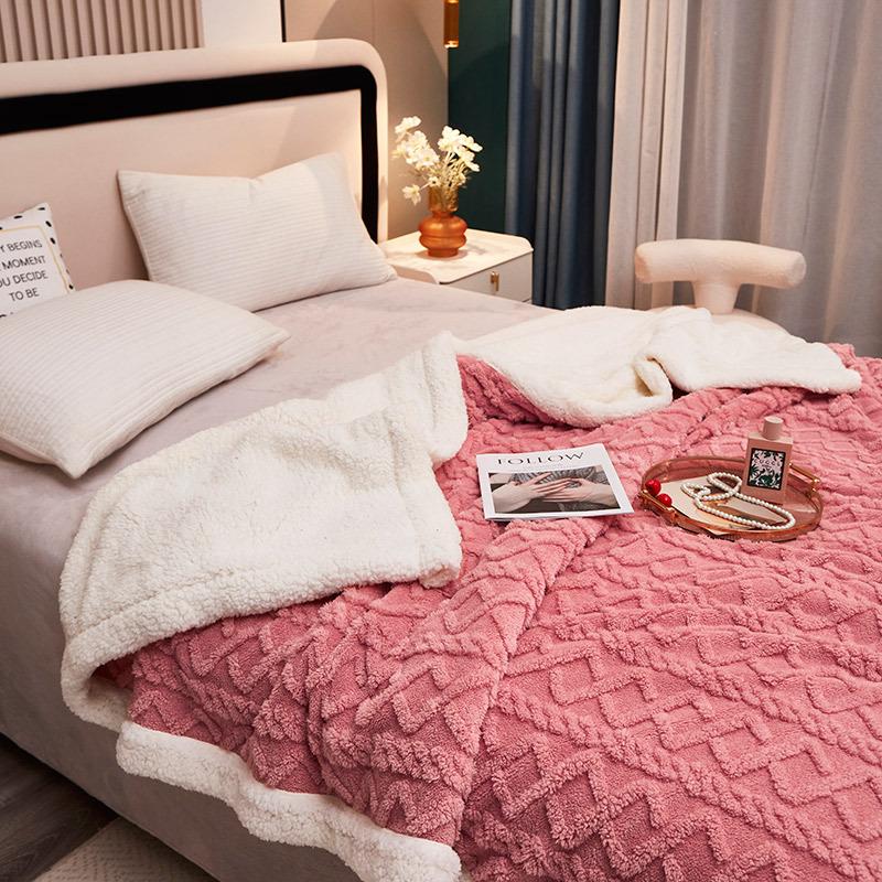 Толстое зимнее одеяло, мягкие теплые шерстяные одеяла для кроватей, плед, кашемировое термоодеяло с бараниной, покрывало