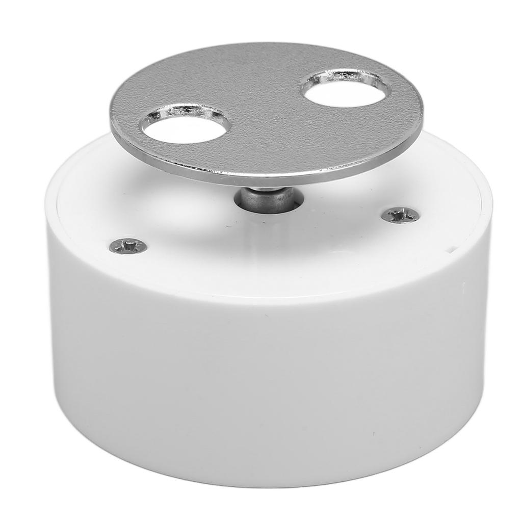 Music Box Round Base 18 Tone Clockwork Round Vintage DIY Hand Made Rotating Music Box Base White