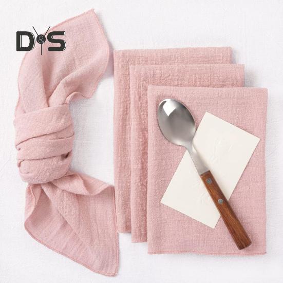 Салфетки из марли в стиле бохо, моющиеся салфетки из хлопчатобумажной марли, однотонные салфетки в деревенском стиле для украшения вечеринки по случаю рождения ребенка, свадьбы, чаепития