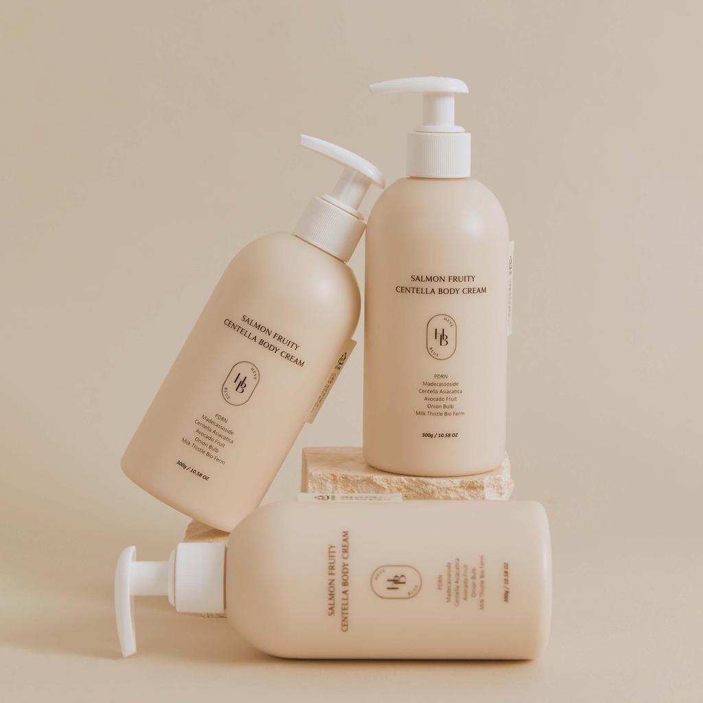 HEVE BLUE Salmon Fruity Centella Body Cream 300g