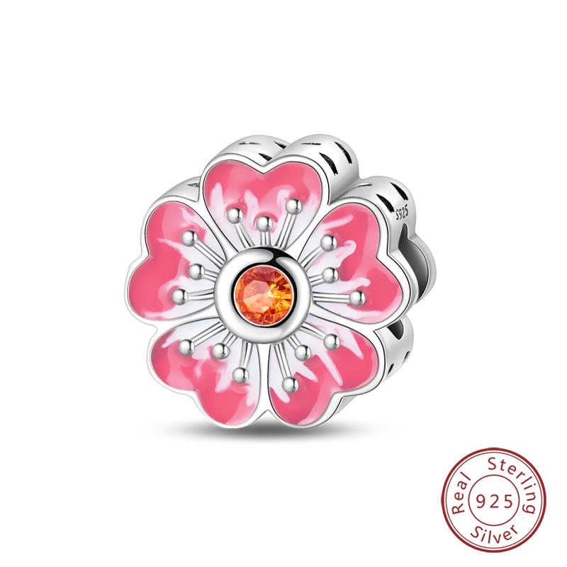 Fit Qikaola Original Bracelet Copper Flower Bird Series Charms Beads For Women Fashion Diy Jewelry Gifts Making