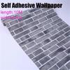 10 м водонепроницаемая наклейка на стену для гостиной и кухни, домашний декор, ремонт мебели, ПВХ, кирпичный камень, самоклеющиеся обои