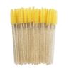 50pcs Disposable Eyelash Brushes Crystal Eye Lash Mascara Wands Glitter Lash Comb Spoolies Micro Makeup Applicators