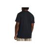 Under Armour Solid Color Embroidered Logo Casual Training Crew Neck Short Sleeve T-Shirt Men Tops Black 1382902-001
