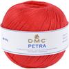 Клубок пряжи - 100% хлопок - Ярко-красный - 5666 - DMC - Petra - Длинные волокна