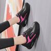 Women’s Black Running Sneakers Casual Sport Shoes Lightweight Jogging Shoes Over Sized