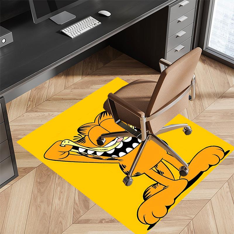 Cute Garfield Printed Absorbent Washable Carpet, Non-Slip Bathroom Mats, Kitchen Rugs, Yoga Mat,Living Room Entrance, Camping Picnic Rugs