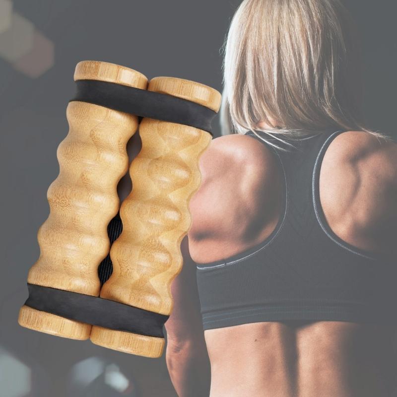 Оборудование для тренировки верхней части тела с уровнями сопротивления и эргономичной деревянной ручкой, портативное оборудование для упражнений