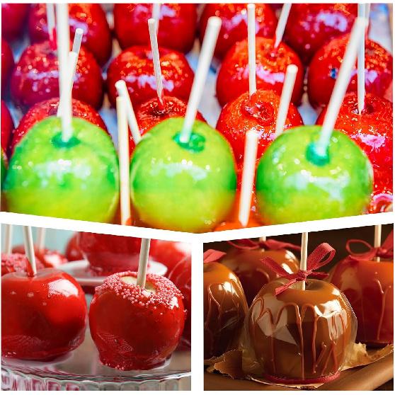 Bamboo Candy Apple Sticks, 100Pcs Semi Pointed Candy Caramel Lollipop Sticks, Natural Wooden Cotton Sticks for Candies, Chocolates Cookies Party