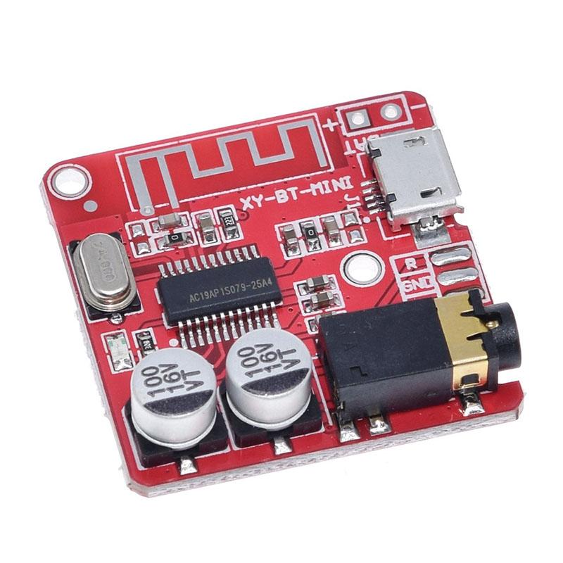 XY-BT MP3 Bluetooth Decoder Board Bluetooth 4.1 Lossless Stereo Audio Receiver Module 3.7V-5V Micro USB Car Speaker Modification Amplifier Board