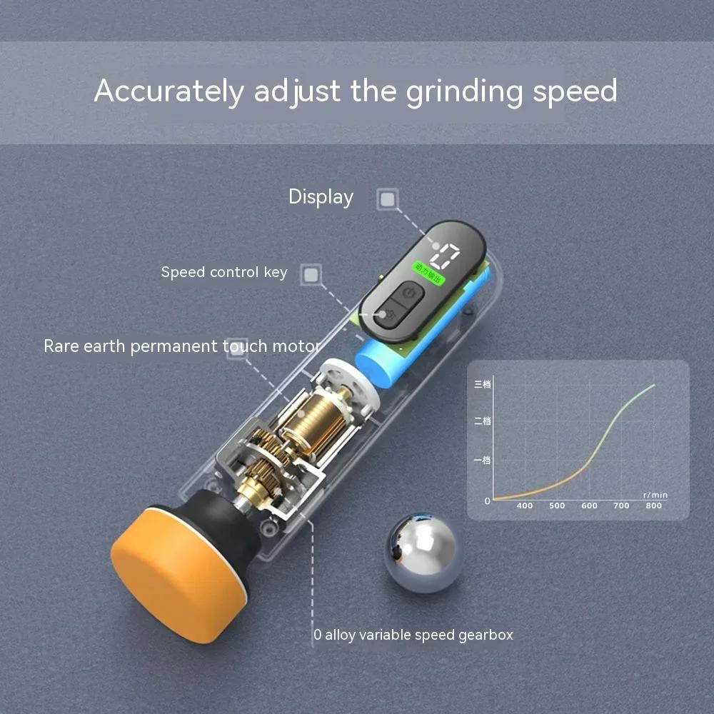 Машинка для полировки автомобиля, беспроводная электрическая полировальная машина с воском, регулируемая скорость, светодиодный дисплей, автоматическая полировальная машина для кузова автомобиля