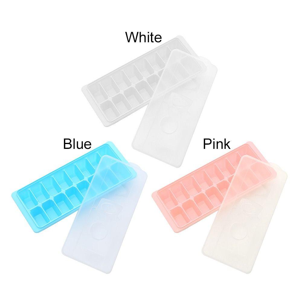 With Cover Ice Cube Tray Kitchen Reusable Ice Cube Box Ice Storage Box Ice Making Mould Ice Lattice