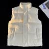 Vest Couple Cotton Vest Stand-up Collar Jacket Sleeveless Vest Autumn and Winter Men's Casual Cotton-padded Clothes