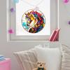 Fun-JD054 Creative Circular Colorful Horse-head Balcony Glass Window Home Decoration Electrostatic Window Sticker