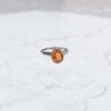 Серебряное кольцо с Натуральным золотим кварцем 1.787ct, вес изделия 2,99 гр (2165743)