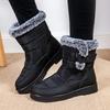 Imitation Rabbit Fur Warm Snow Boots Women Large Size Non Slip Waterproof Winter Boots Women Thick Bottom Ankle Botas Mujer