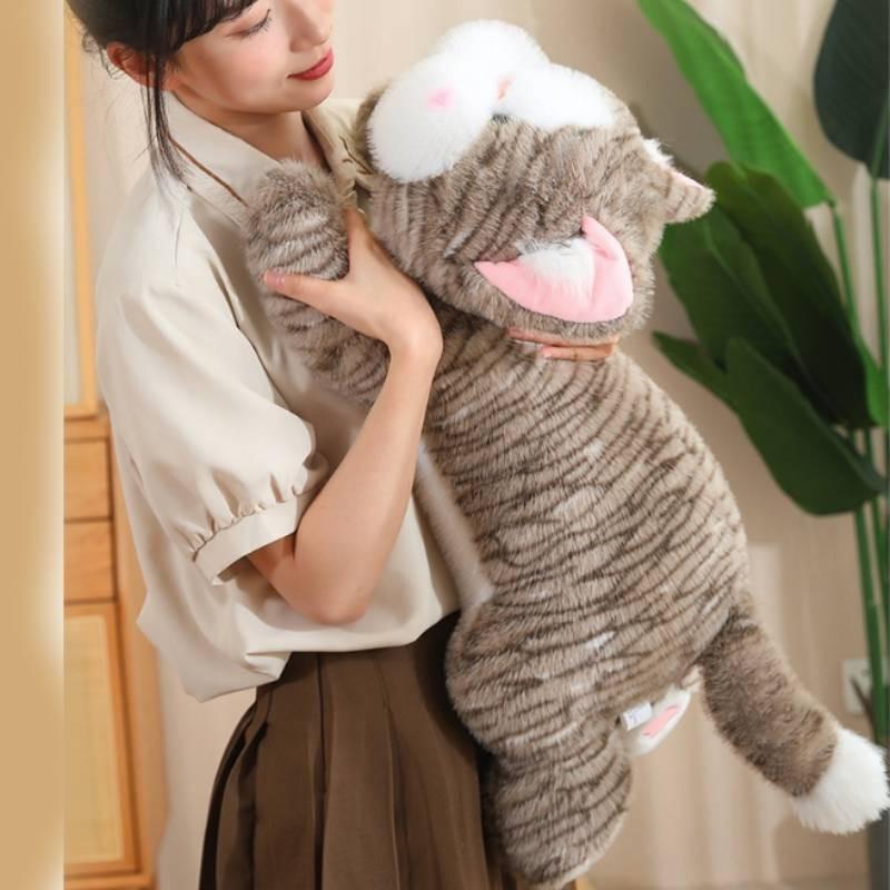 Милая плюшевая игрушка кошка с висячими ушками, мягкий ПП хлопок, детская подушка для комфорта, мягкая игрушка