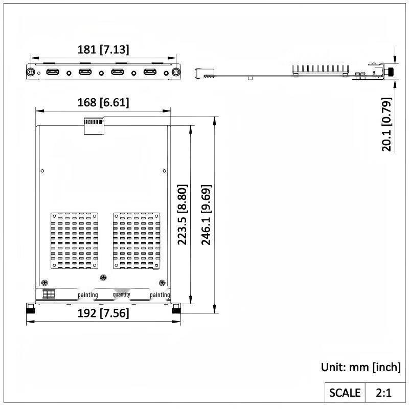 HIKVISION 4-Channel 2K HDMI Output Board CN plug (adapter included)