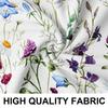 2 Pack White Watercolor Wildflower Pillow Covers Double Sided Print Floral Botanical Cushion Cases Home Decor