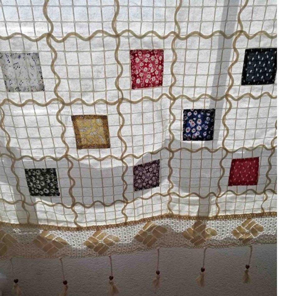 Лоскутная занавеска ручной работы из 100% хлопка