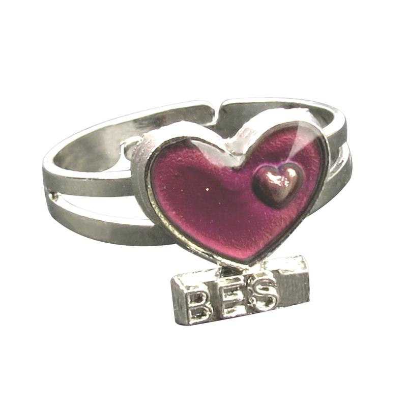 Модное кольцо-хамелеон с черепаховым узором, меняющее цвет, регулируемое, чувствительное к температуре эмоций, ювелирный подарок, 1 шт.