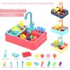 Children's Electric Dishwasher Toy: Reusable Water Sink and Kitchen Utensils Set