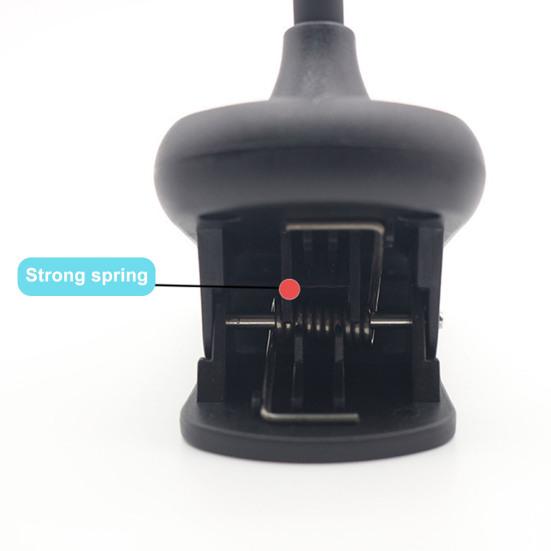 Лампа для чтения с регулируемой яркостью, платная, выдвижная, с двойной головкой, освещение без мерцания, тип-C, 14 светодиодов, янтарный светильник для книг, товары для дома