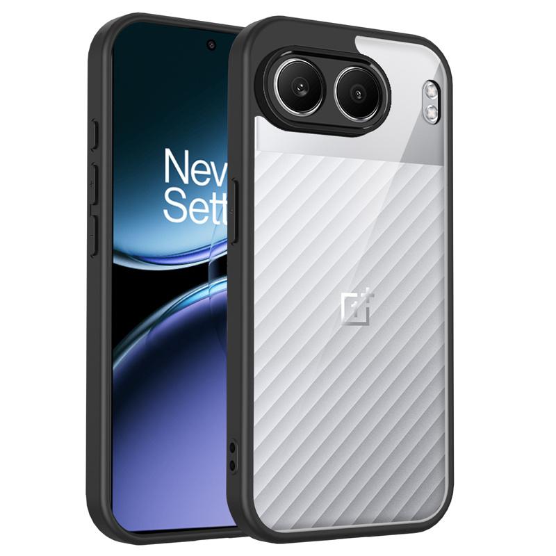 OnePlus Nord 4 5G CPH2663 Case Shockproof Silicone TPU Bumper with Clear Back Hard Cover Phone Case for OnePlus Nord 4 Nord4 5G