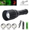 White/XPE Green/Red/IR Flashlight Led Tactical Night Hunting Flashlight Torch Weapon Gun Light+Remote Switch+18650+USB Charger