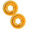 2pcs M18 Bicycle Crank Cover Screw Cap Dustproof Waterproof Aluminum Alloy Parts for Prowheel