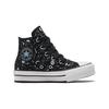 Converse Eva Lift Высокие детские парусиновые кеды Детские кроссовки Черные Синие 672117C