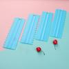 4Pcs/Set Cake Non-slip Scraper Set Comfortable Grip Plastic Buttercream Cake Scraper Comb Baking