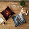 Warframes Gamer Pillowcase Toon Gift Cushion Cover Bedroom Home Sofa Chair Seat Decor Pillow Case