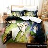 3D Print Anime Frieren Comfortable Duvet Quilt Cover Pillowcase Bedding Set Children Bedroom Decoration Home Textile