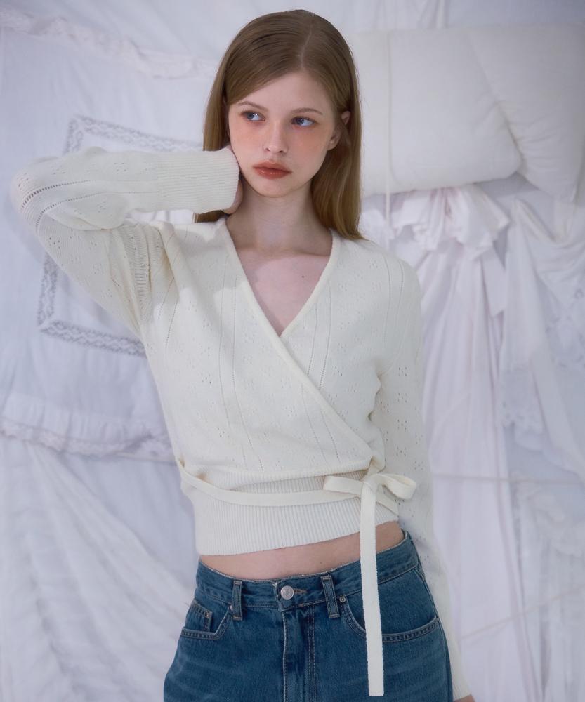 ROSEFRANTZ Muse Wrap Rib Knit [Ivory]
