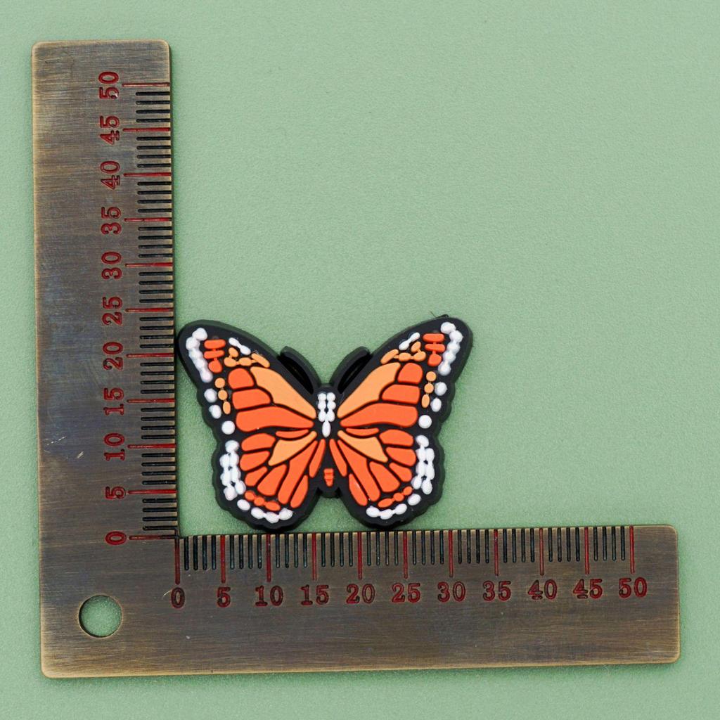 Пряжки для украшения обуви в виде бабочек и цветов для садовых клогов