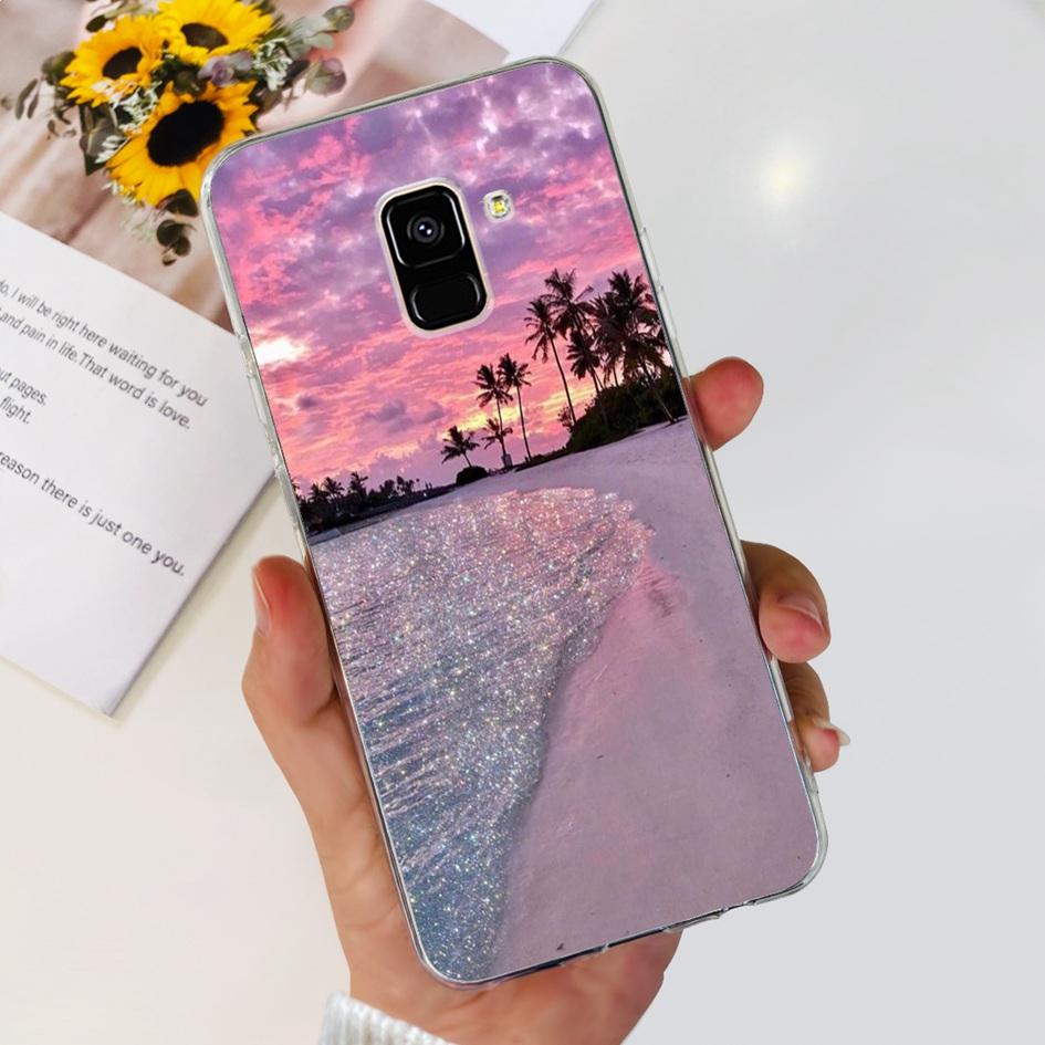 Чехол для Samsung Galaxy A8 2018 / A8 Plus 2018 A530F A730F Силиконовый чехол Популярный цветок одуванчика Мягкий TPU Чехол-защита для телефона